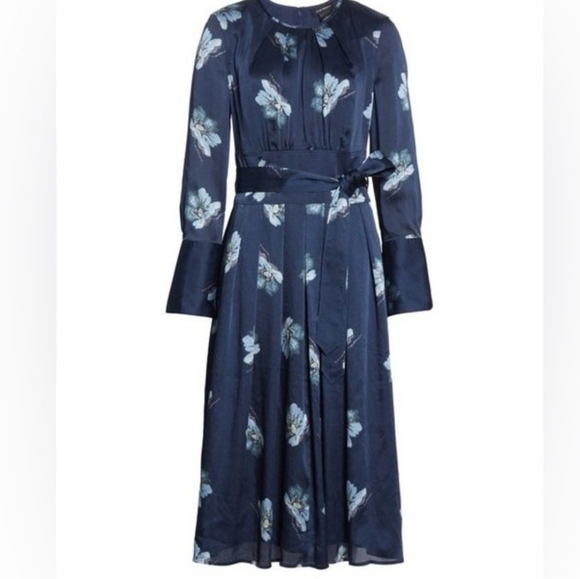 NWT Club Monaco Belted Floral Dress - Picture 5 of 7